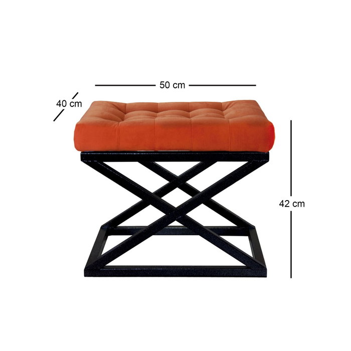 Atelier Del Sofa Capraz - Negro, Naranja Atelier Del Sofa Capraz - Negro, Naranja